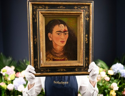 Frida Kahlo's Final Bust Self-Portrait at Sotheby's, London, UK - 21 ...