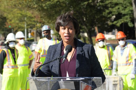 Dc Mayor Muriel Bowser Kicks Off Editorial Stock Photo - Stock Image