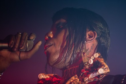 Yves Tumor Tour Guitarist Performed Webster Editorial Stock Photo ...