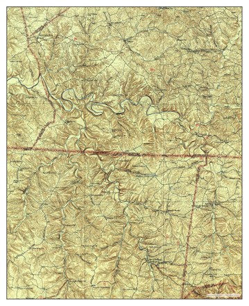 Usa Timeless Maps Red Boiling Springs Editorial Stock Photo - Stock ...