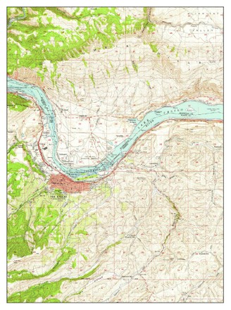 Usa Timeless Maps Dalles Oregon Map Editorial Stock Photo - Stock Image ...