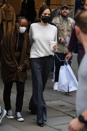 Angelina Jolie shopping in London, UK - 28 Oct 2021
