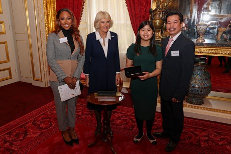 Camilla Duchess of Cornwall Hosts Reception For Winners Of The Queen's Commonwealth Essay Competition 2021, London, UK - 28 Oct 2021