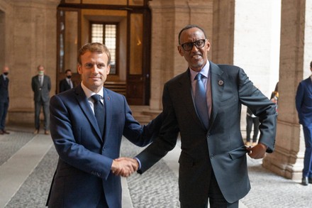 Informal meeting between heads of state, European organizations and African organizations with Emmanuel Macron, Rome, Italy - 30 Oct 2021