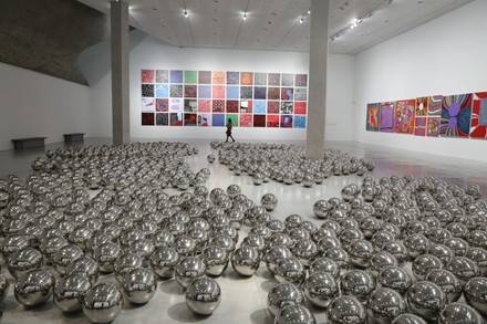Japanese artist Yayoi Kusama exhibition in Tel Aviv, Israel - 31 Oct 2021