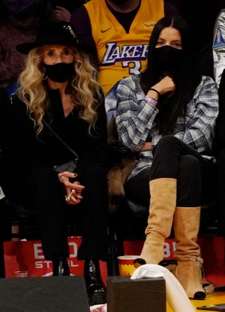 Celebrities at Houston Rockets v Los Angeles Lakers, STAPLES Center, Los Angeles, California, USA - 31 Oct 2021