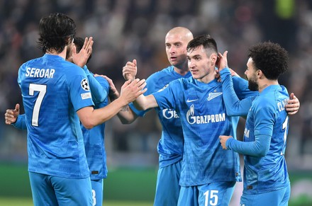 Zenit Players Celebrate After Juventus Leonardo Editorial Stock Photo ...