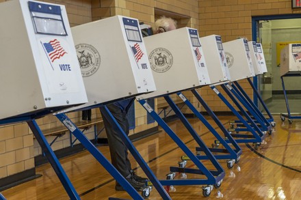 New Yorkers head to polls on election day in New York, USA - 2 Nov 2021