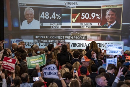 Glenn Youngkin Virginia Republican Gubernatorial Win, Chantilly, United States - 03 Nov 2021