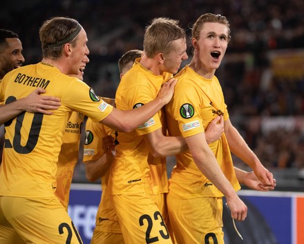 Ola Solbakken R Bodoglimt Celebrates Teammates Editorial Stock Photo ...