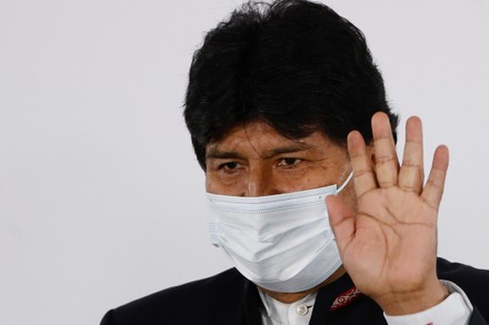 Evo Morales introduces his book in Buenos Aires, Argentina - 04 Nov 2021