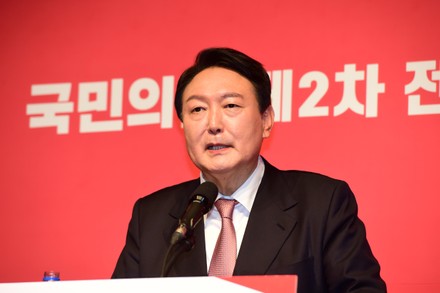 Ex-chief prosecutor elected as opposition presidential candidate in Seoul, Korea - 05 Nov 2021