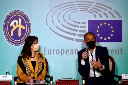 European Union Parliamentarian press conference in Taipei, Taiwan - 05 Nov 2021