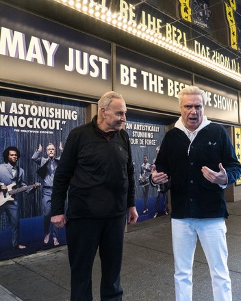 Senator Chuck Schumer and David Byrne celebrate the return of live music and Broadway, New York, USA - 08 Nov 2021