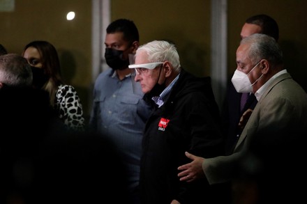 Former President Ricardo Martinelli leaves his trial for alleged espionage, Panama City - 09 Nov 2021