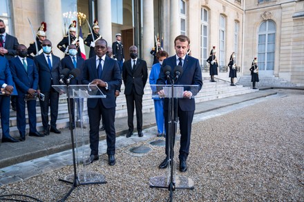 Emmanuel Macron receives the President of Benin Patrice Talon, Paris, France - 09 Nov 2021
