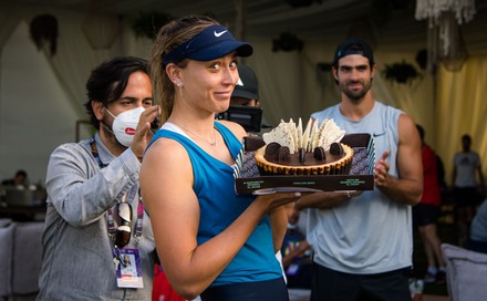Paula Badosa Spain Receives Birthday Cake Editorial Stock Photo - Stock