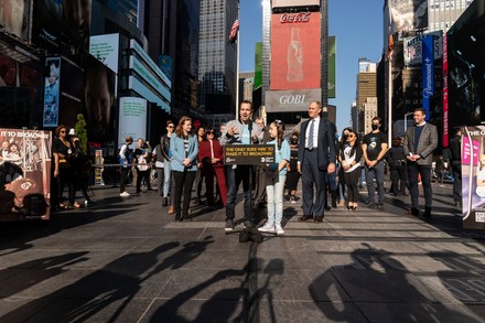 MTA Leadership, Broadway Stars Make an Announcement, New York, United States - 09 Nov 2021