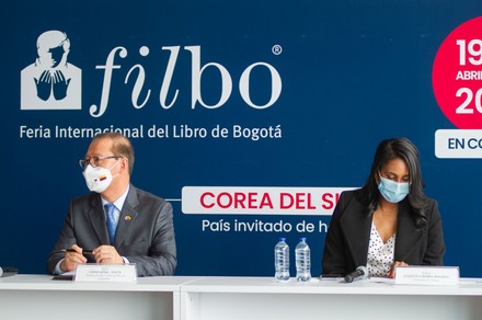 Bogota's International Book Fair &quot;FILBO&quot; Announces South Korea As Guest Country For 2022, Bogotá, Colombia - 10 Nov 2021