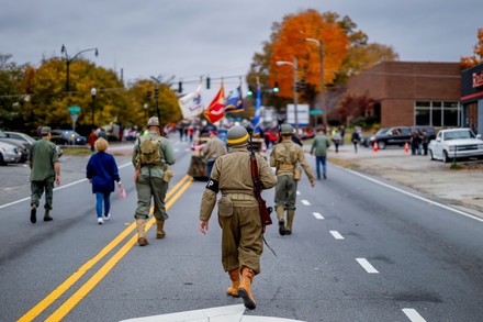 Veterans Day parade in Marietta, Georgia., USA - 11 Nov 2021