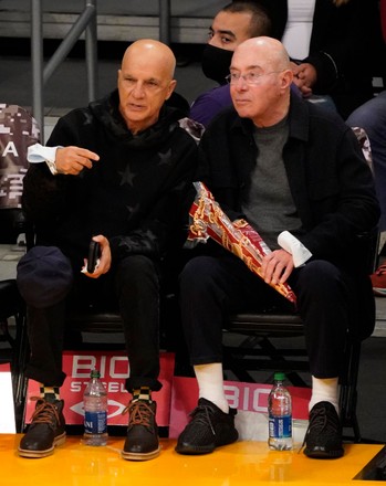 Jimmy Iovine and David Geffen at the Los Angeles Lakers game against the Minnesota Timberwolves, USA - 12 Nov 2021