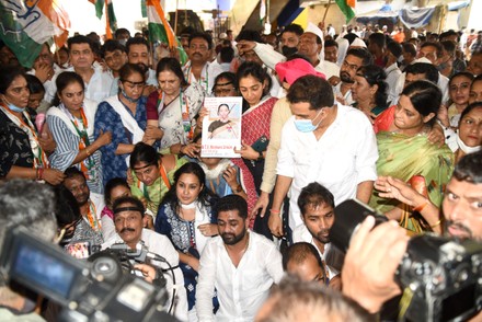 Congress Protest Against Bollywood Actor Kangana Ranaut Over Her Remark About India's independence, Mumbai, Maharashtra - 13 Nov 2021