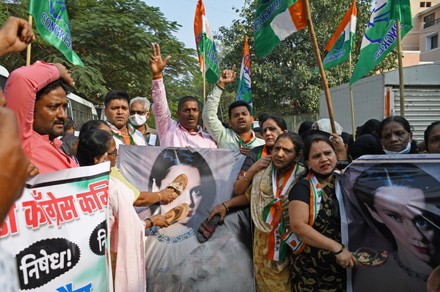 Kangana Ranaut protest in Mumbai, India - 13 Nov 2021