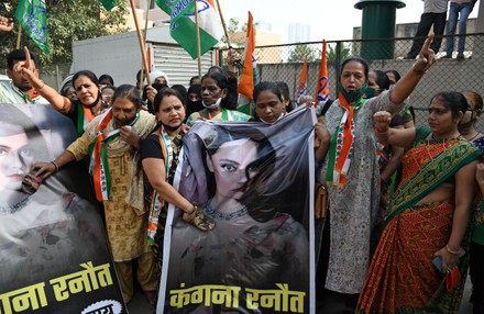Kangana Ranaut protest in Mumbai, India - 13 Nov 2021