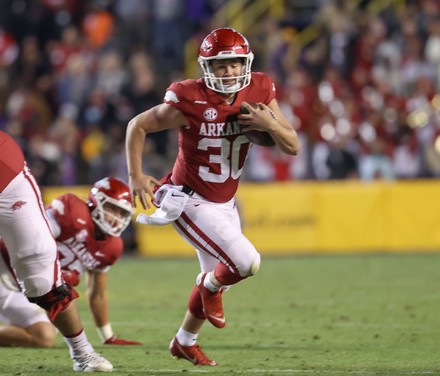Arkansas Punter Reid Bauer 30 Runs Editorial Stock Photo - Stock Image |&nbsp; Shutterstock