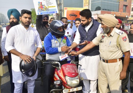 No Challan Day To Create Traffic Awareness Program In Punjab, Amritsar, India - 14 Nov 2021