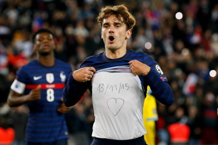 France's Antoine Griezmann during the FIFA World Cup 2022 qualification  football match between France and Kazakhstan