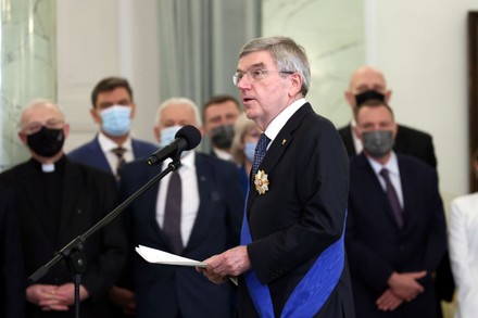 IOC president Thomas Bach awarded with the Order of Merit of the Republic of Poland, Warsaw - 15 Nov 2021