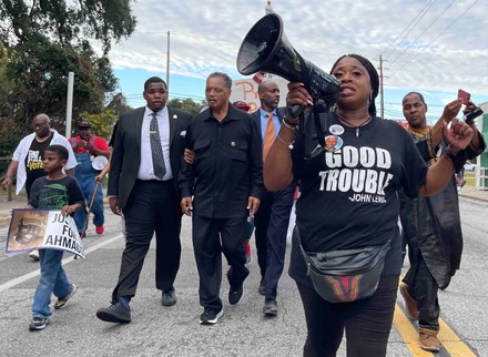 Jesse Jackson marches Justice For Ahmaud Arbery March And Prayer Vigil in Brunswick, California, USA - 18 Nov 2021