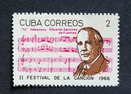 'Cuba Correos' Antique Postage Stamp, Cuba - 20 Nov 2021