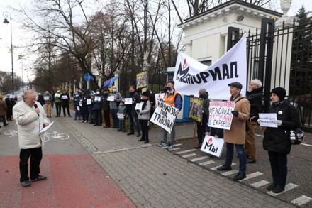 Protest in defense of the 'Memorial' association in Warsaw, Poland - 21 Nov 2021