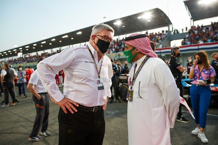 Prince Abdulaziz bin Turki Al-Faisal with BRAWN Ross (gbr), Managing Director of motorsport Formula One Group, portrait