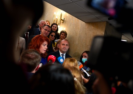 Runoff for presidential elections in Bulgaria., Sofia - 21 Nov 2021