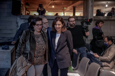 Anne Hidalgo on campaign in Montreuil, france - 20 Nov 2021