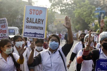 Nurse Rally In Kolkata, India - 22 Nov 2021 Stock Pictures, Editorial ...