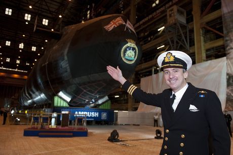 Royal Navy Submarine HMS Ambush Launch, Barrow-in-furness, Cumbria, Britain - 16 Dec 2010