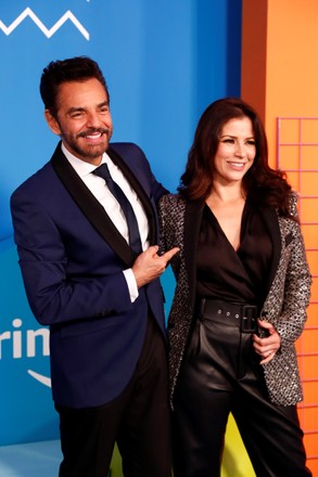 EUGENIO DERBEZ L HIS WIFE SINGER Editorial Stock Photo - Stock Image