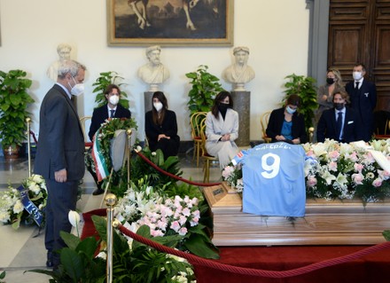 Giampiero Galeazzi's funeral parlor in the Campidoglio, Rome, Italy - 15 Nov 2021