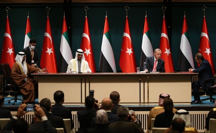 Sheikh Mohammed bin Za yed Al Nahyan visits Turkey, Ankara - 24 Nov 2021