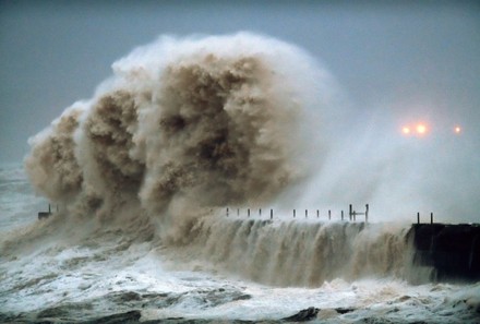 Storm Arwen In Hartlepool, County Durham - 27 Nov 2021 Stock Pictures ...