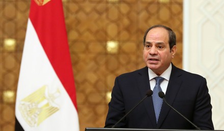 Spanish Prime Minister Pedro Sanchez visit, Cairo, Egypt - 01 Dec 2021
