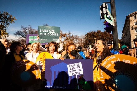 Pro-choice protests at Supreme Court during hearing for Mississippi abortion case, Washington, United States - 01 Dec 2021