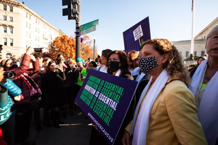 Pro-choice protests at Supreme Court during hearing for Mississippi abortion case, Washington, United States - 01 Dec 2021