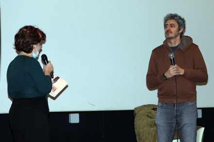 Pif speaking at cultural yards Zisa about antimafia promoting his book, Palermo, Sicily,  Italy  - 02 Dec 2021