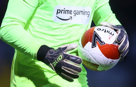 Shirt Sponsor Stevenage  Prime Gaming Editorial Stock Photo