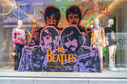 Pictures of The Beatles at the Stella McCartney store, Bond Street, London, UK - 03 Dec 2021